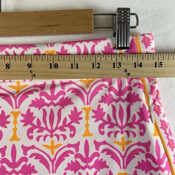 Gretchen Scott Womens Snappy Skort Sz S Preppy Resort Tennis Demask Print - Picture 6 of 15